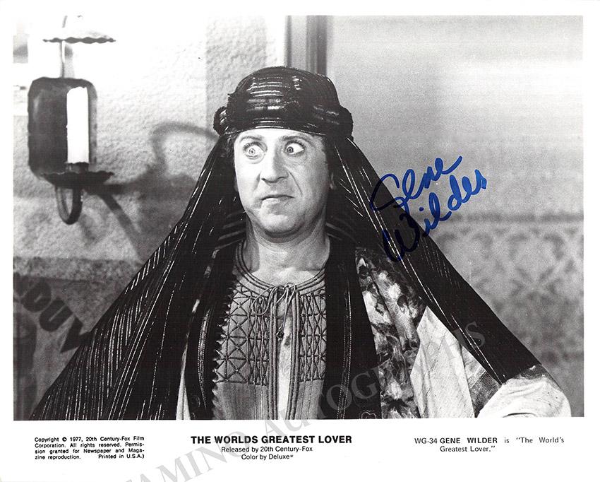 Wilder, Gene - Signed Photo in "The Worlds Greatest Lover"