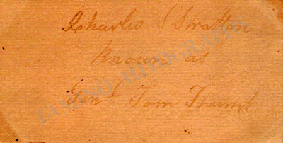 General Tom Thumb & Wife - Set of 2 Signed Cards