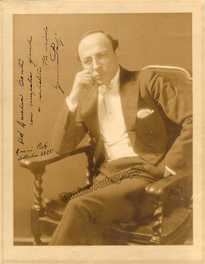 Papi, Gennaro - Signed Photograph 1925