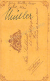 Muller, Georg - Vintage CDV Unsigned