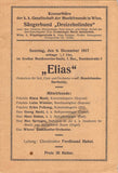 Duhan, Hans - Maikl, Georg - Signed Program Vienna 1917
