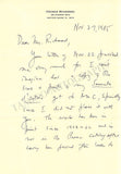 Rochberg, George - Autograph Letter Signed 1985