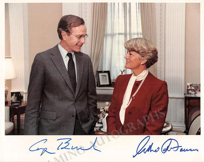 Bush, George H.W. - Ferraro, Geraldine - Double Signed Photo