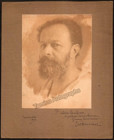 Henschel, Georg - Large Signed Photo 1913