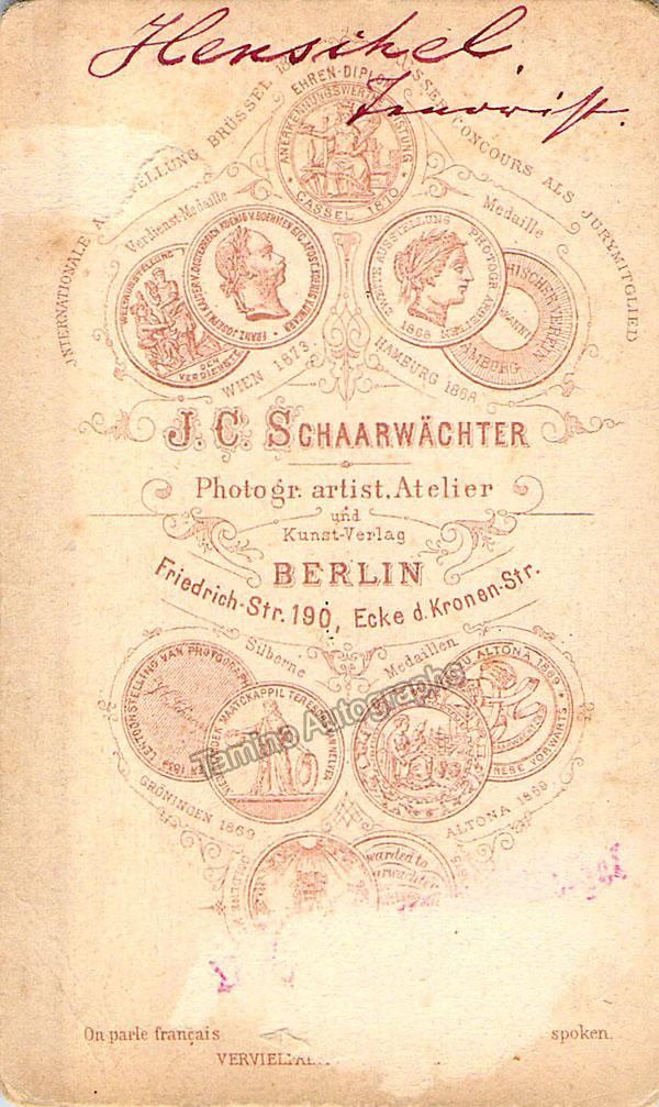 Henschel, Georg - Cabinet Photo - Tamino