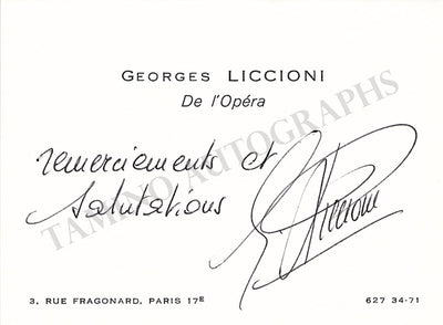 Liccioni, Georges