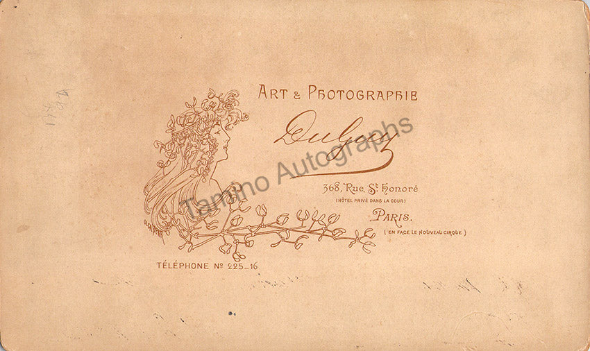 Cortez, Georgette - Signed Cabinet Photograph as Carmen