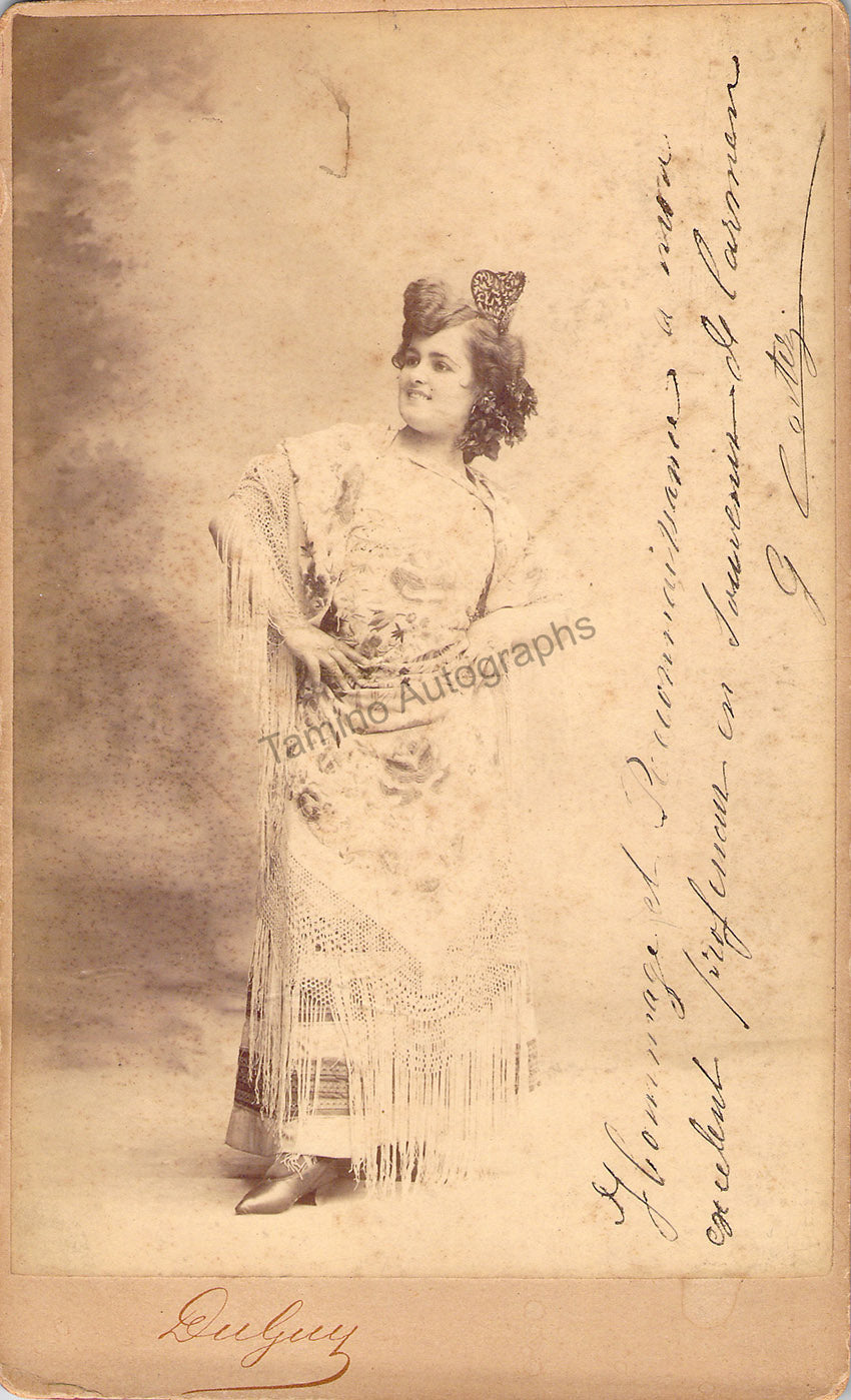 Cortez, Georgette - Signed Cabinet Photograph as Carmen