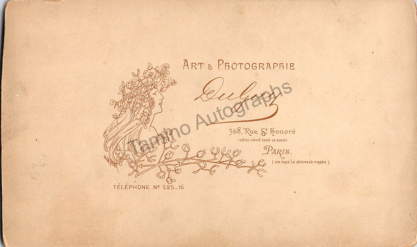 Cortez, Georgette - Signed Cabinet Photograph as Carmen