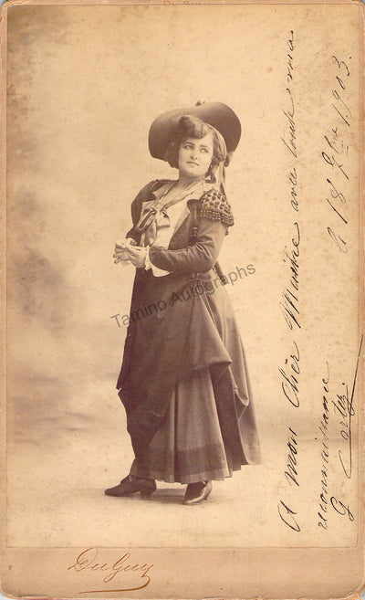 Cortez, Georgette - Signed Cabinet Photograph as Carmen