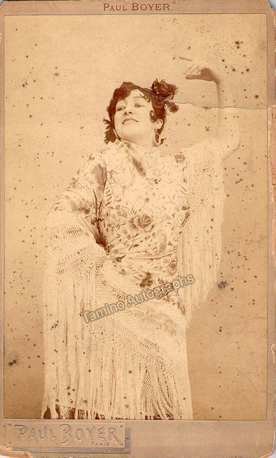 Leblanc, Georgette - Signed Photograph as Carmen 1898