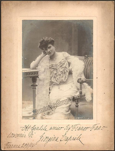 Caprile, Georgina - Large Signed Photo 1906