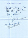 Farrar, Geraldine - Lot of Autograph Letters and Autograph Notes Signed + Signed Card
