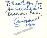 Farrar, Geraldine - Lot of Autograph Letters and Autograph Notes Signed + Signed Card