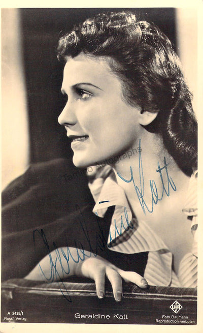 Katt, Geraldine - Signed Photograph
