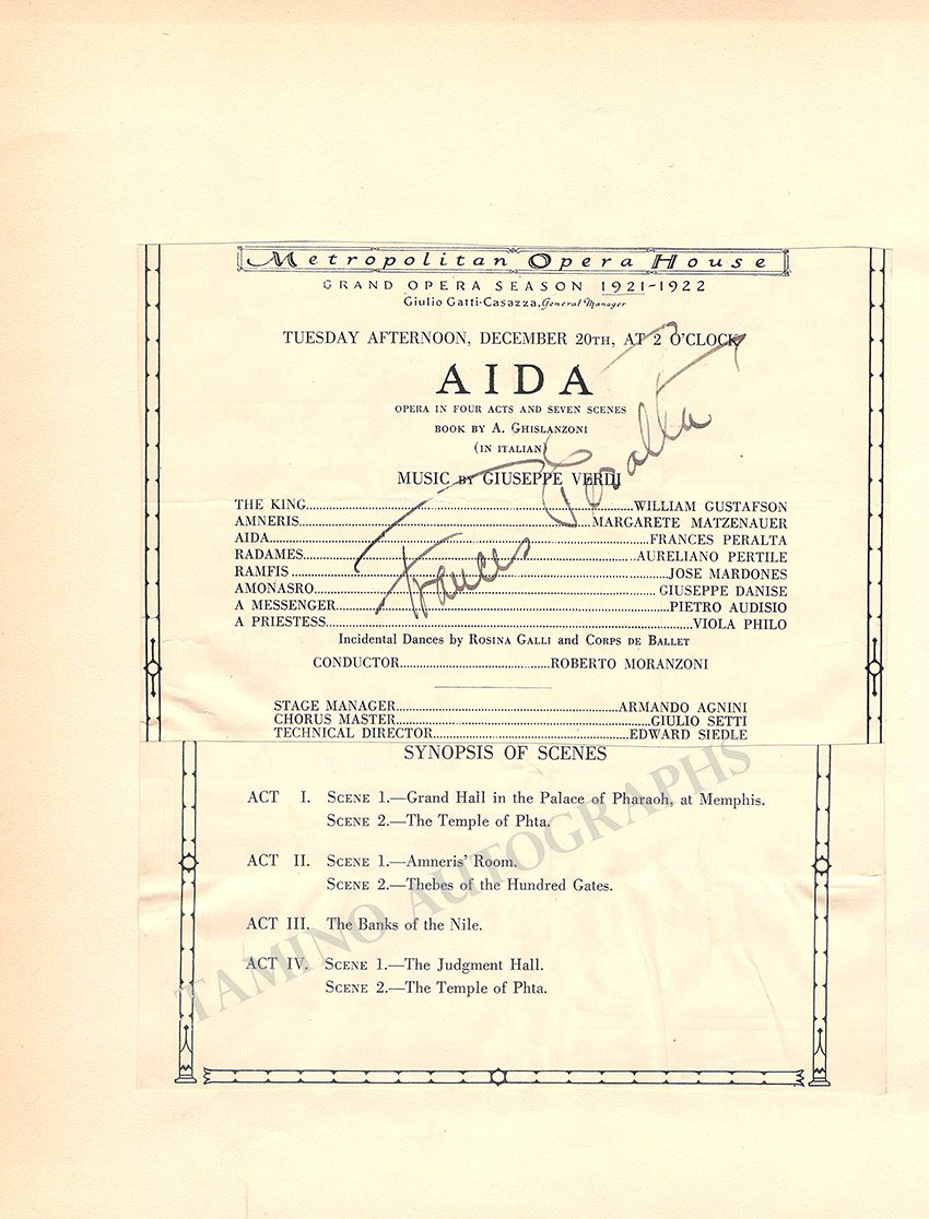 FARRAR, Geraldine - PERALTA, Frances - Tamino