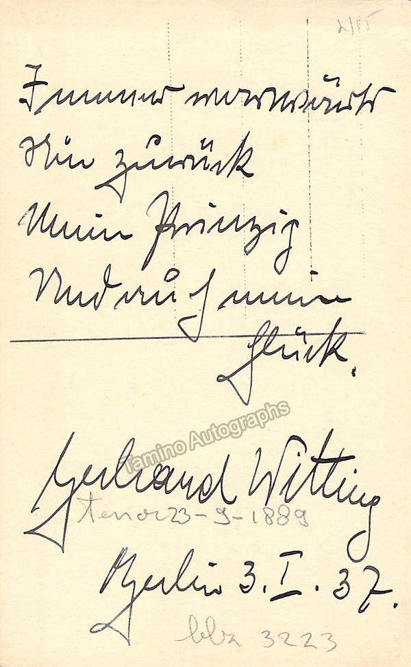 WITTING, Gerhard - Tamino