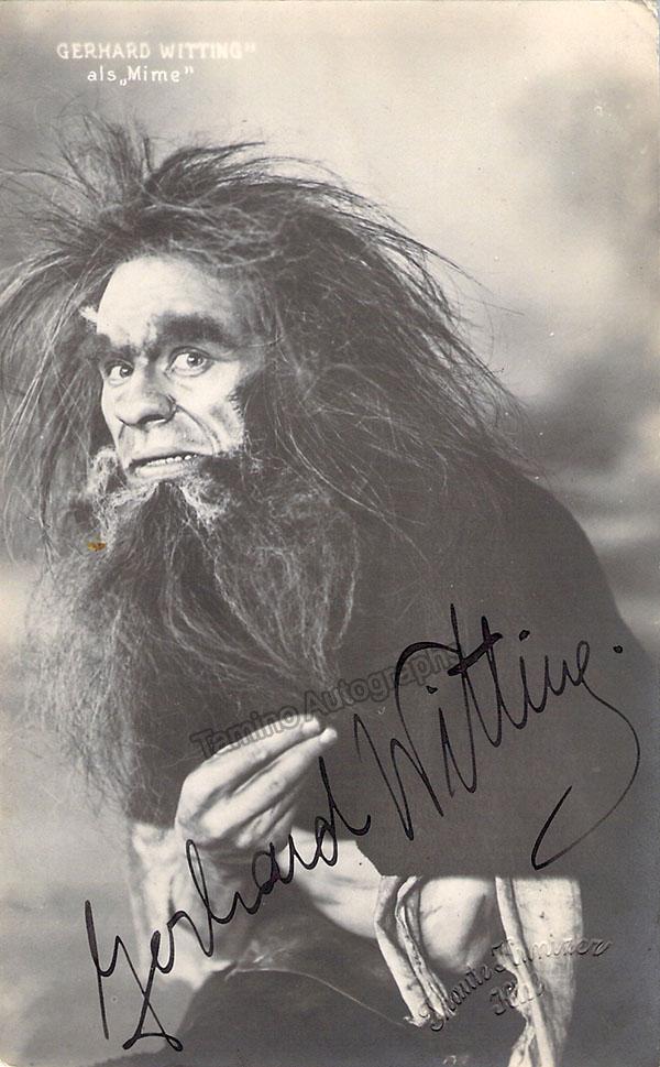 George Witting WITTING, Gerhard - Signed Photo | Genuine Signed