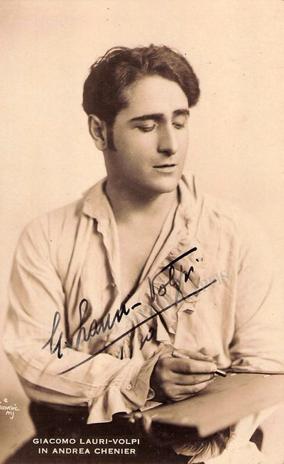 Lauri-Volpi, Giacomo - Signed Photo in Andrea Chenier 1930