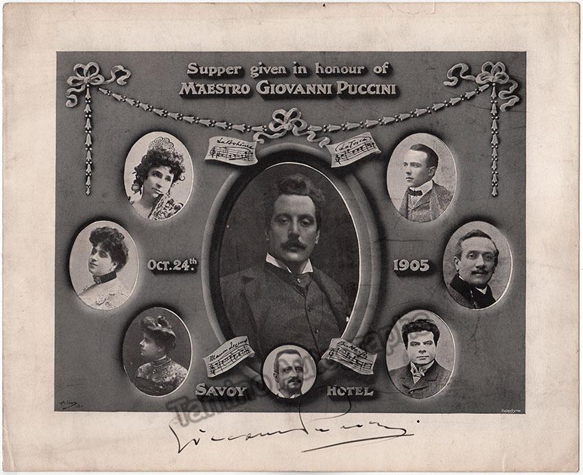 Puccini, Giacomo - Signed Photo 1905