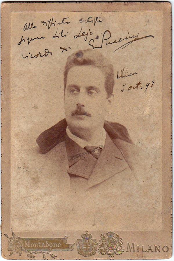 Puccini, Giacomo - Signed Cabinet Photo