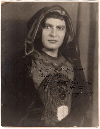Rimini, Giacomo - Signed Photo 1929