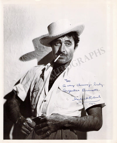 Roland, Gilbert - Signed Photograph 1952