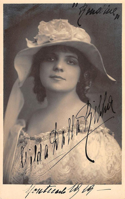 Dalla Rizza, Gilda - Signed Photo in La Rondine at World Premiere
