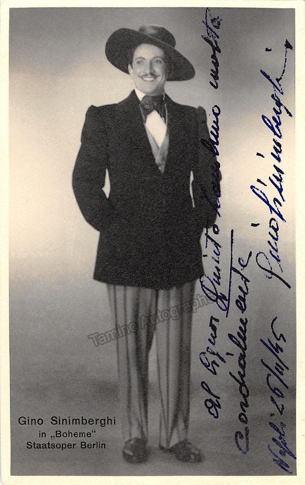 SINIMBERGHI, Gino