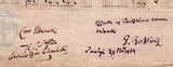 Rossini, Gioachino - David, Giovanni - Signed "Ricciardo e Zoraide" Score 1864