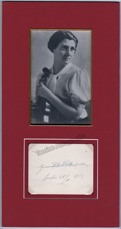 De Vito, Gioconda - Signed Album Page 1952 & Portrait