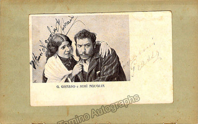 Grasso, Giovanni - Aguglia-Ferrau, Mimi - Double Signed Photograph