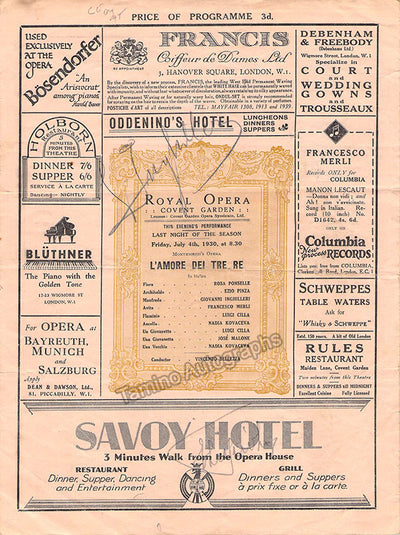 Inghilleri, Giovanni - Signed Program