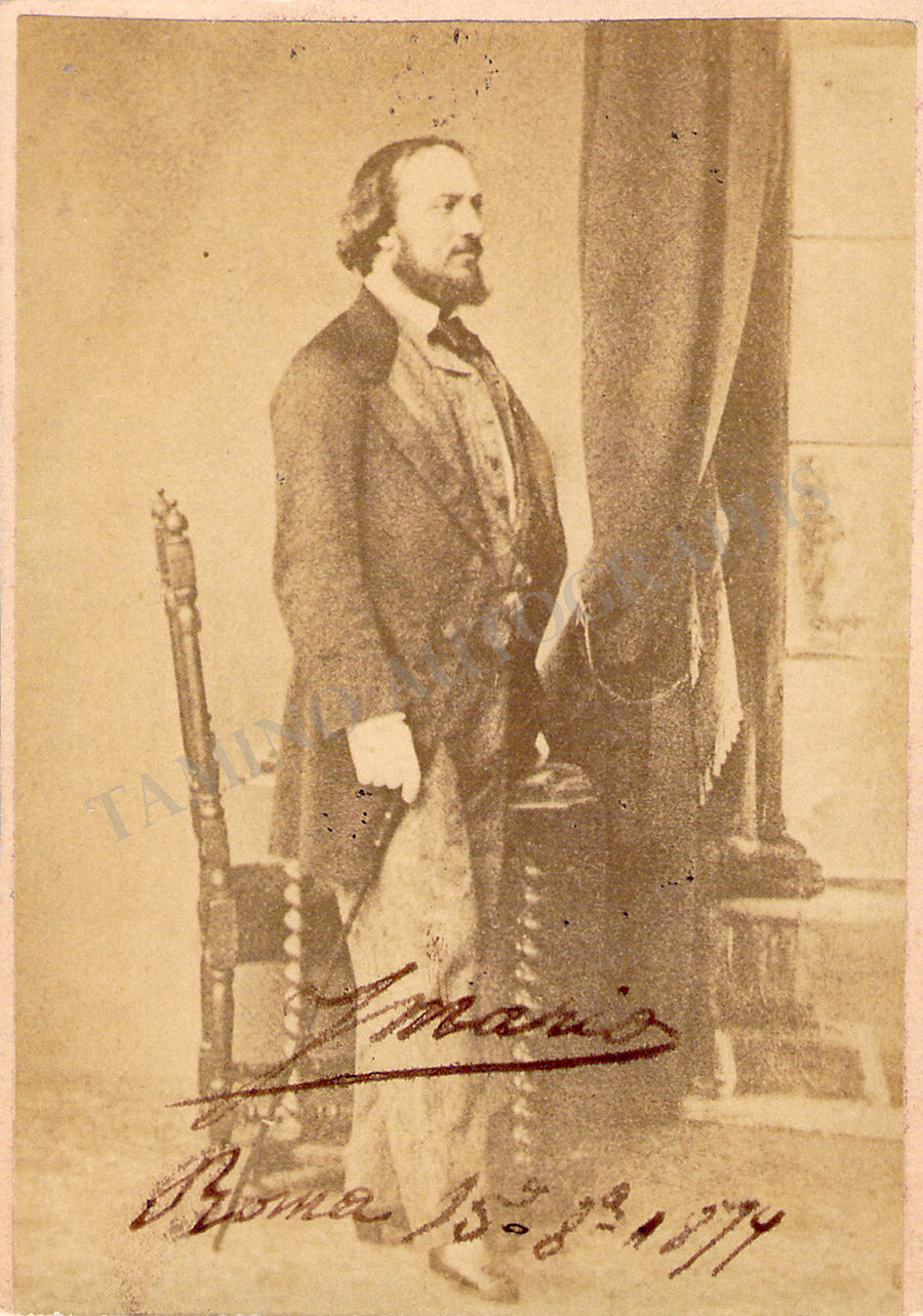 Mario, Giovanni - Signed Photograph 1874