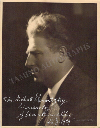 MARTINELLI, Giovanni (Various Autographs)