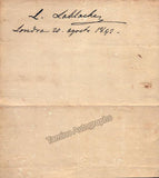 Rubini, Giovanni - Persiani, Fanny - Persiani, Giuseppe - Lablache, Luigi - Signed Album Page 1842-43