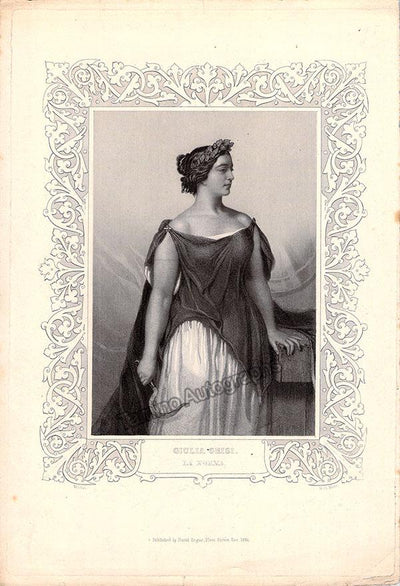 Grisi, Giulia - Vintage Print as Norma