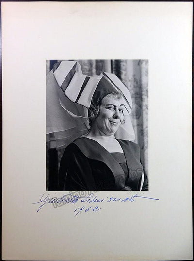 Simionato, Giulietta - Large Signed Photograph 1962