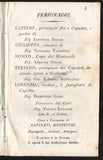 I Capuletti e I Montecchi - Early Program-Libretto Verona 1832
