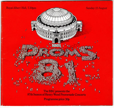 Giulini, Carlo Maria - Signed Program London 1981