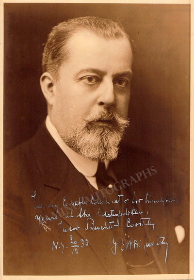 Gatti-Casazza, Giulio - Signed Photo 1933