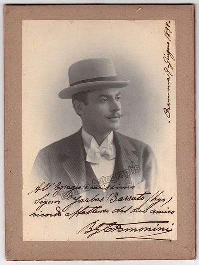 Cremonini, Giuseppe - Signed Photo 1898