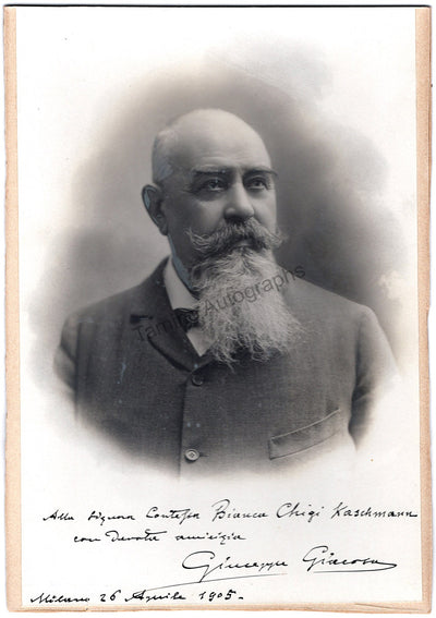 Giacosa, Giuseppe - Signed Photograph