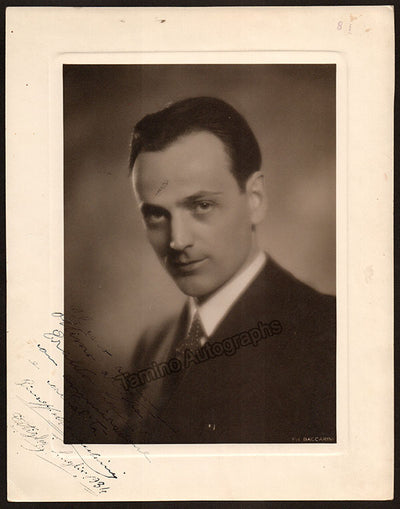 Manacchini, Giuseppe - Signed Photograph