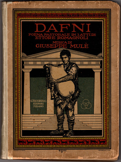 Mule, Giuseppe - Signed Score of "Dafni"