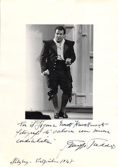 Opera Singers - Signed 1948 Salzburg Photographs (Various Autographs)