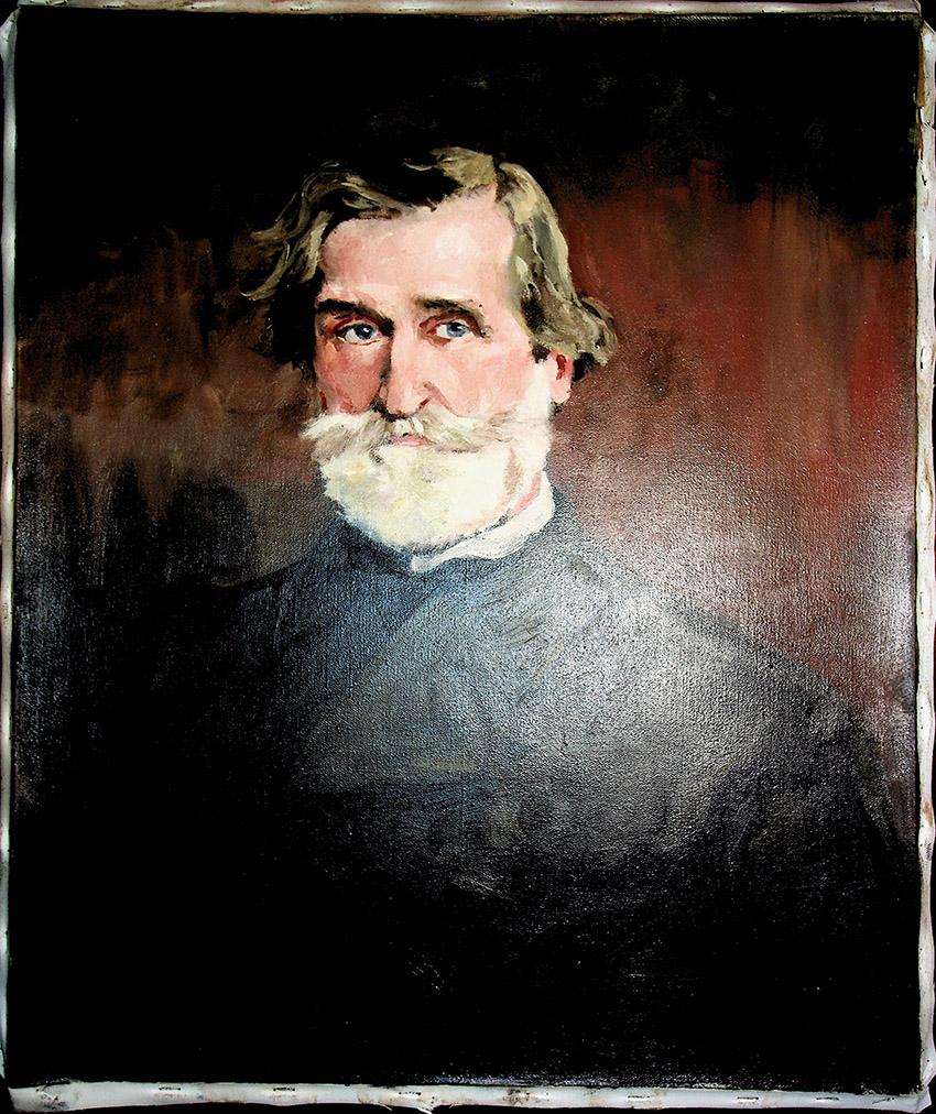 Verdi, Giuseppe - Oil Painting on Canvas by Artist