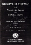Di Stefano, Giuseppe - Curth, Monica & Others - Signed Program Naples 1985