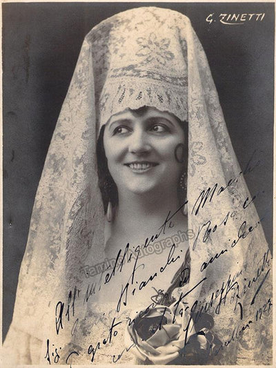 Zinetti, Giuseppina - Signed Photo in Carmen 1927