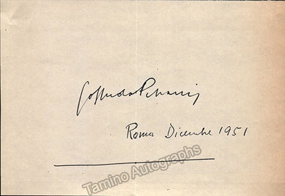 Petrassi, Goffredo - Signed Album Page 1951